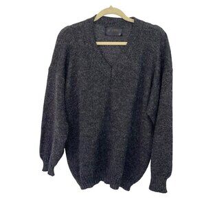 Regionals Mens Pure Baby Alpaca Sweater Gray Size Large Vintage Made In Peru